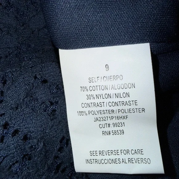 Accidentally in Love Navy Blue Sleeveless Romper Size 9 - Picture 5 of 6